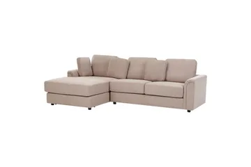 4-sitssoffa Beliani Kohlo Beige/svart, Högervänd Taupe||Black Left-faced - Møbler - Sofaer - Sofagrupper