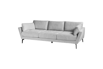 4-sitssoffa Beliani Nenola Beige, svart Grey||Black - Møbler - Sofaer - 4 personers sofa