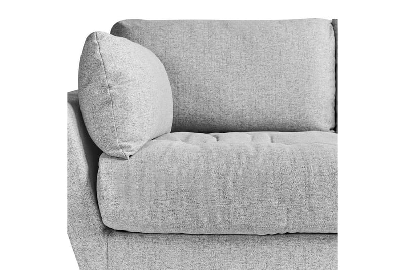 4-sitssoffa Beliani Nenola Beige, svart Grey||Black - Møbler - Sofaer - 4 personers sofa