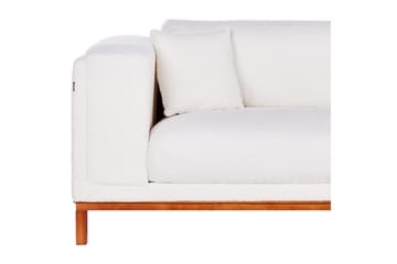 4-sitssoffa Beliani Veng Beige, ljust trä White||Light colored wood - Møbler - Sofaer - 4 personers sofa