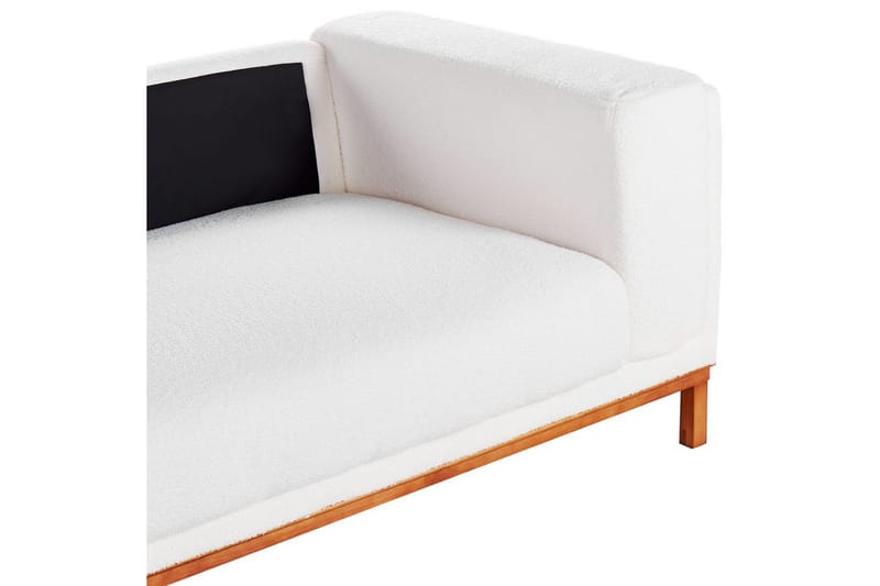 4-sitssoffa Beliani Veng Beige, ljust trä White||Light colored wood - Møbler - Sofaer - 4 personers sofa