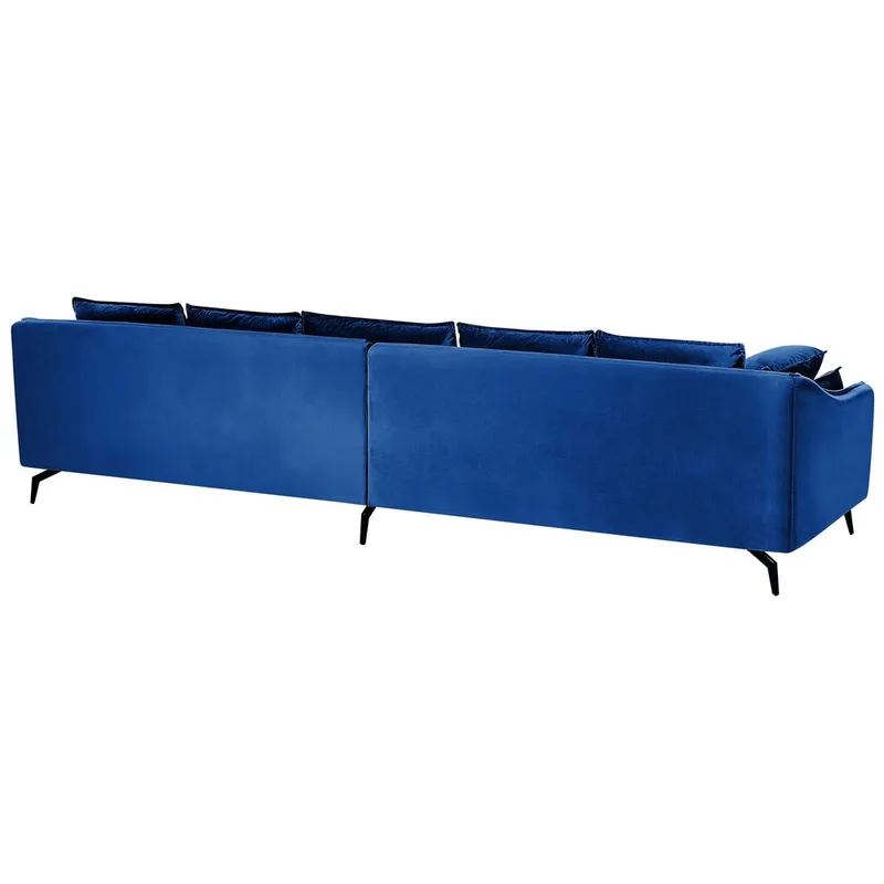 4-personers sofa Aure - Blå - Møbler - Sofaer - Velour sofaer