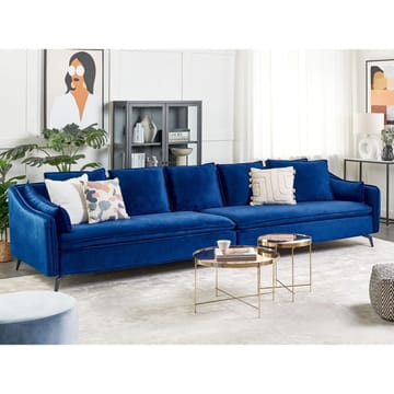 4-personers sofa Aure - Blå - Møbler - Sofaer - Velour sofaer