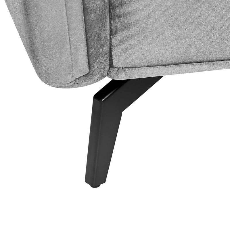 4-personers sofa Aure - Lysegrå - Møbler - Sofaer - Velour sofaer