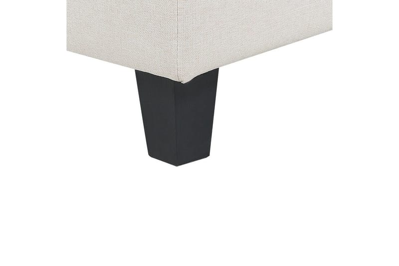5-sits Hörnsoffa Beliani Unstad Beige/svart, Högervänd, Polyester Beige, Black - Møbler - Sofaer - Modulsofaer - Komplet modulsofa