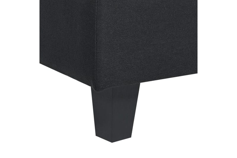 5-sits Hörnsoffa Beliani Unstad Beige/svart, Högervänd, Polyester Black - Møbler - Sofaer - Modulsofaer - Komplet modulsofa