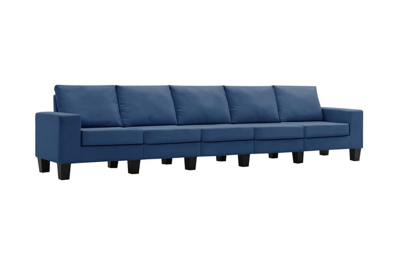5-personers sofa stof blå - Blå - Møbler - Sofaer