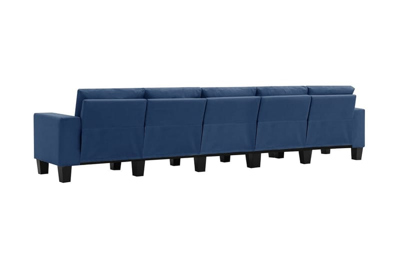 5-personers sofa stof blå - Blå - Møbler - Sofaer