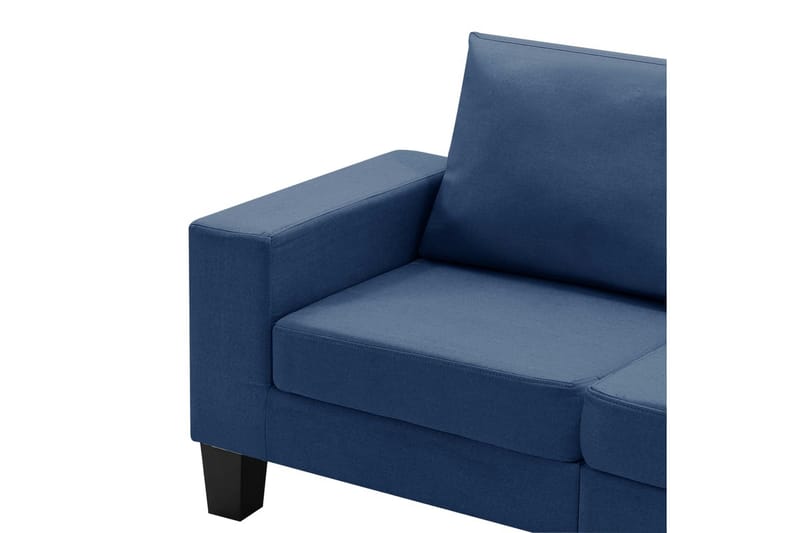 5-personers sofa stof blå - Blå - Møbler - Sofaer