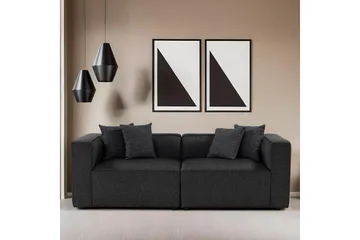 Abbas 2-personers Sofa - Antracit - Møbler - Sofaer - Modulsofaer - Komplet modulsofa