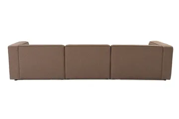 Abbas 4-personers Sofa med Chaiselong - Brun - Møbler - Sofaer - Sofa med chaiselong