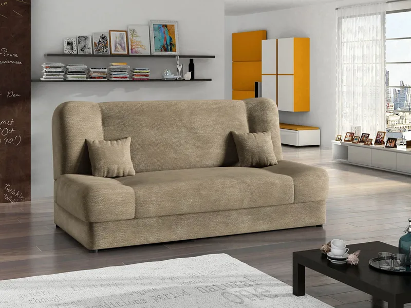 Abron 3-personers sovesofa med opbevaring - beige - Møbler - Sofaer - Sovesofaer