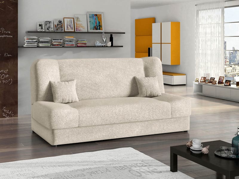 Abron 3-personers sovesofa med opbevaring - beige - Møbler - Sofaer - Sovesofaer