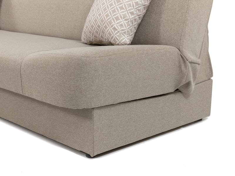 Abron 3-personers sovesofa med opbevaring - beige - Møbler - Sofaer - Sovesofaer
