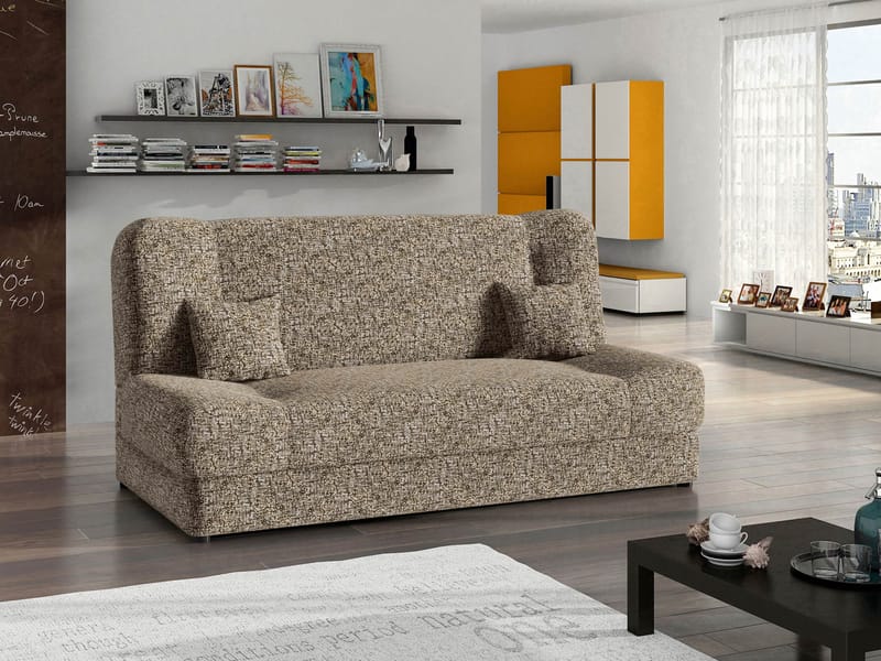 Abron 3-personers sovesofa med opbevaring - beige - Møbler - Sofaer - Sovesofaer