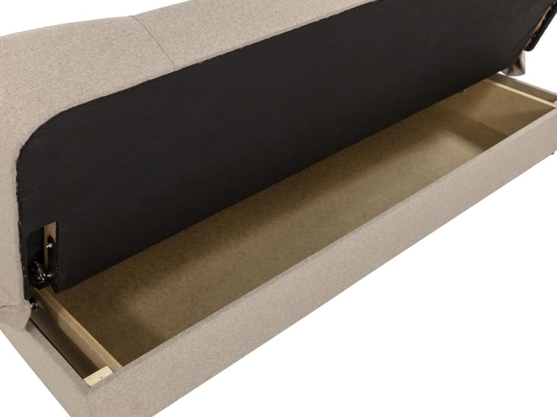 Abron 3-personers sovesofa med opbevaring - beige - Møbler - Sofaer - Sovesofaer