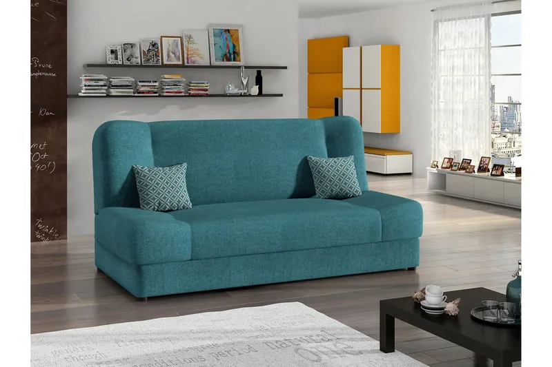 Abron Sofa 3-personers - Turkis - Møbler - Sofaer - Sovesofaer