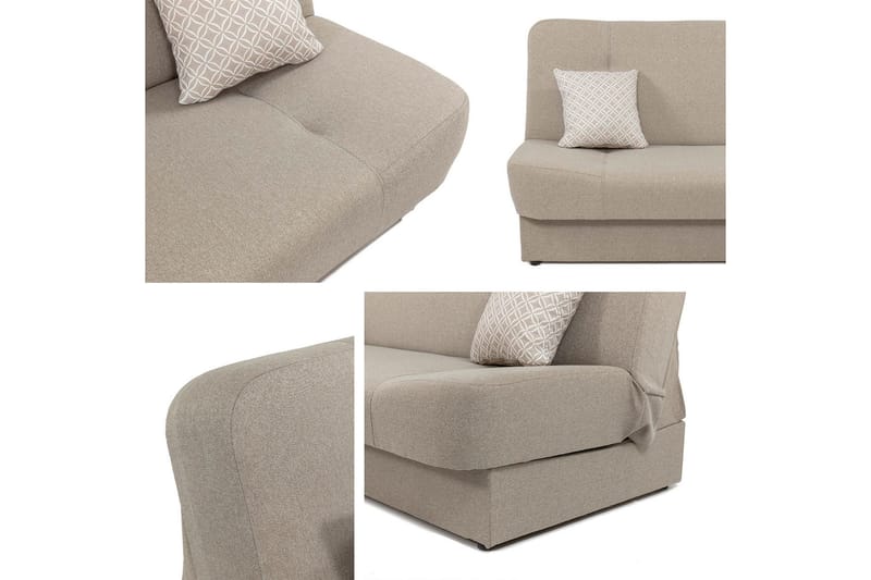 Abron Sofa 3-personers - Rosa - Møbler - Sofaer - Sovesofaer