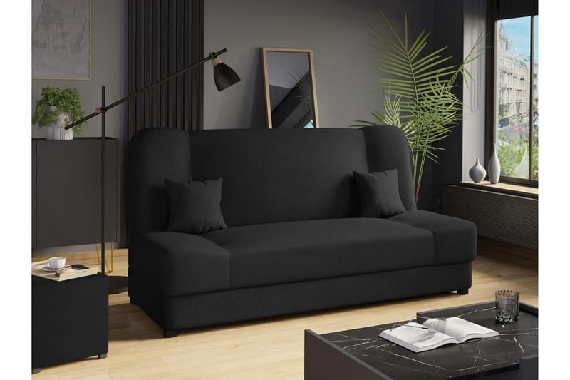 Abron Sofa 3-personers - Sort - Møbler - Sofaer - Sovesofaer