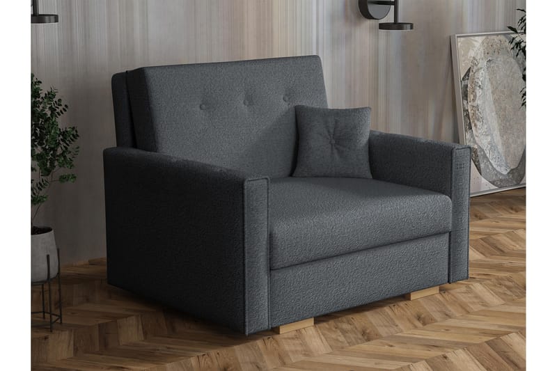 Ajiz Sovesofa 2-personers i Bouclé - Grå - Møbler - Sofaer - Sovesofaer