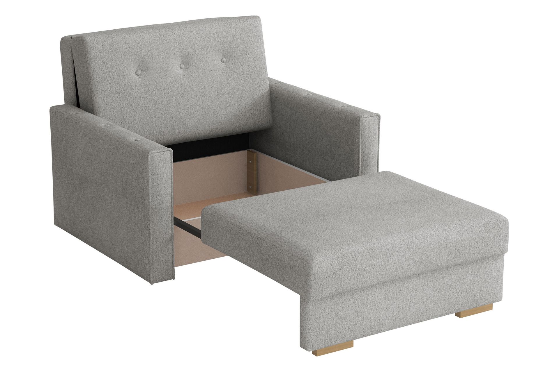 Ajiz Sovesofa 2-personers i Bouclé - Hvid - Møbler - Sofaer - Sovesofaer