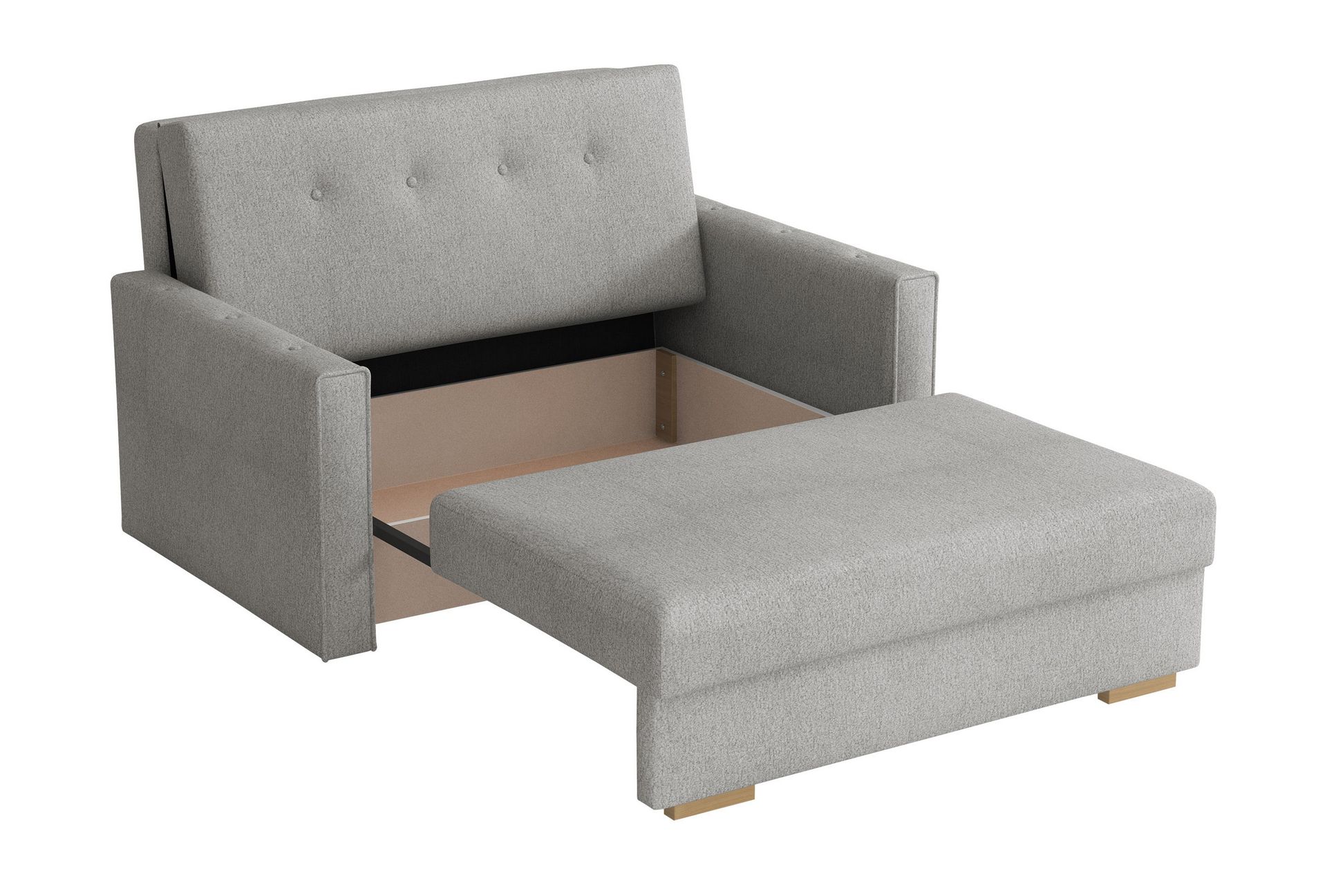 Ajiz Sovesofa 2-personers i Bouclé - Grøn - Møbler - Sofaer - Sovesofaer