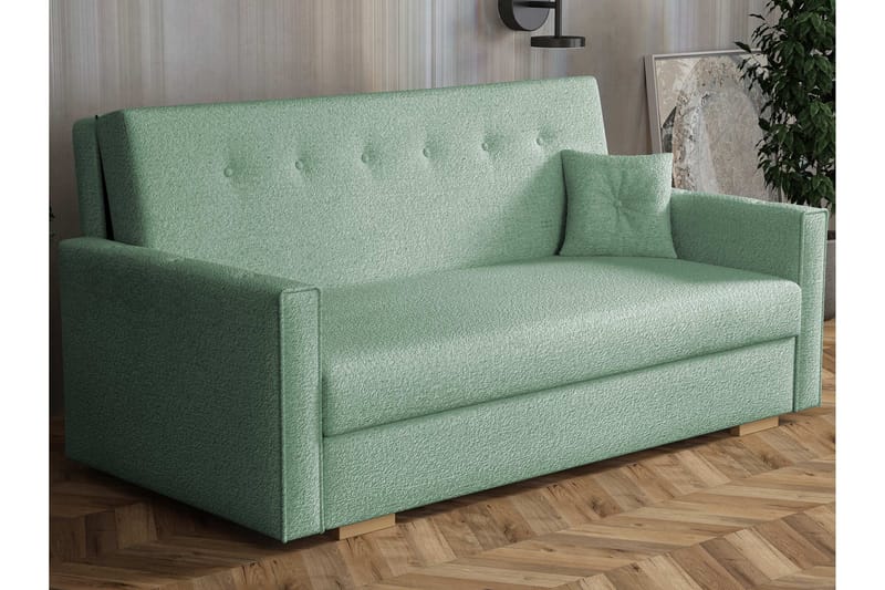 Ajiz Sovesofa 3-personers i Bouclé, Grøn