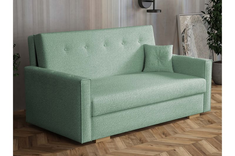 Ajiz Sovesofa 3-personers i Bouclé, Grøn