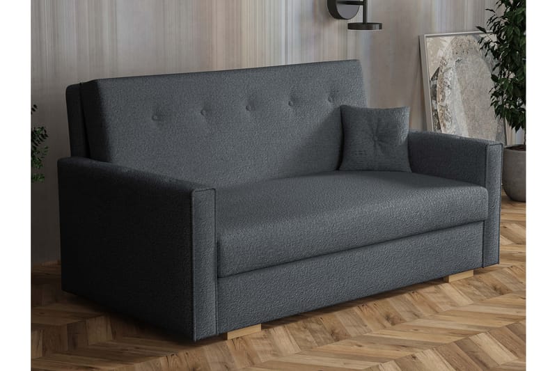 Ajiz Sovesofa 3-personers i Bouclé - Grå - Møbler - Sofaer - Sovesofaer