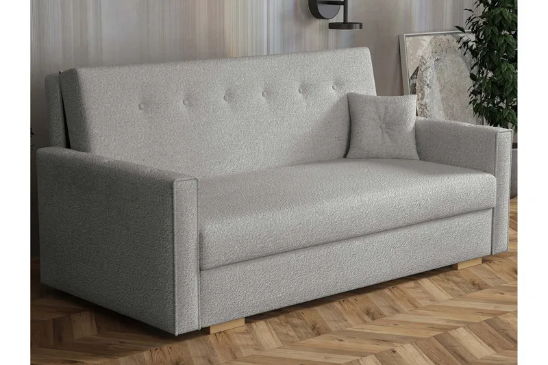 Ajiz Sovesofa 3-personers i Bouclé, Grå