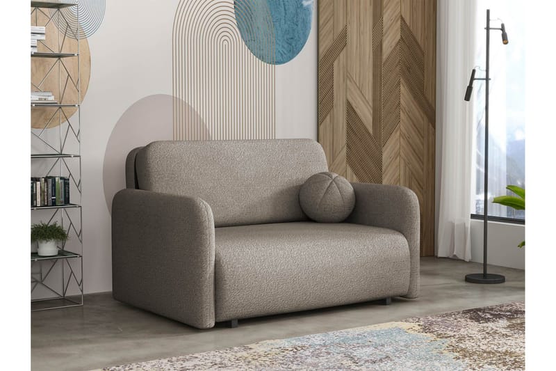 Ajmeri Sovesofa 2-personers i Bouclé - Grå - Møbler - Sofaer - Sovesofaer