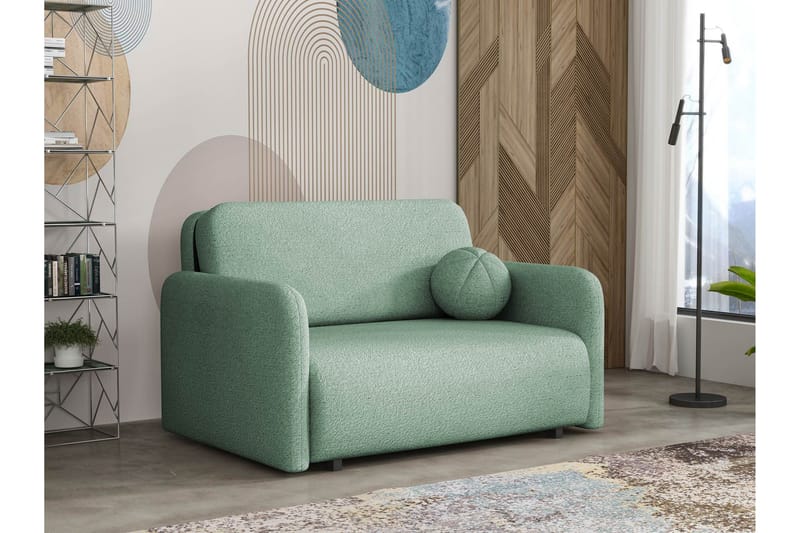 Ajmeri Sovesofa 2-personers i Bouclé, Grøn