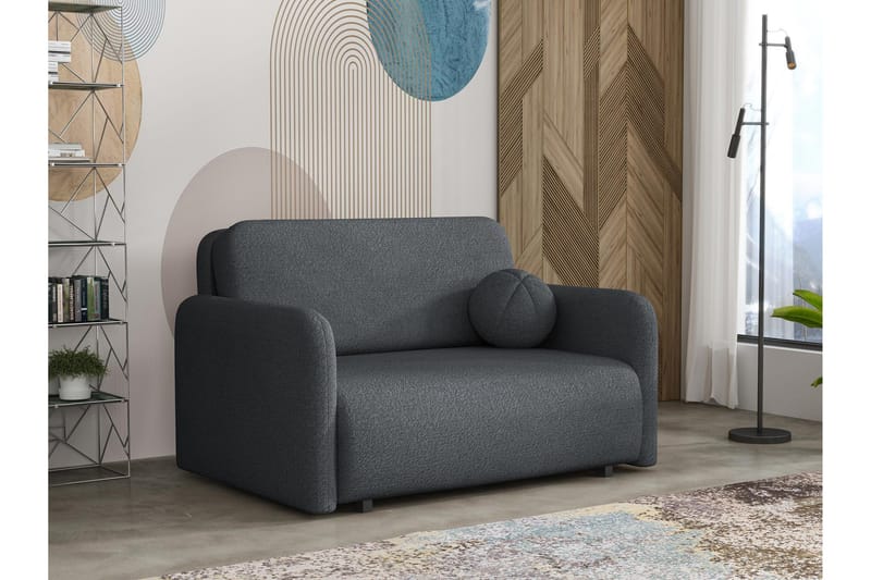 Ajmeri Sovesofa 2-personers i Bouclé - Grå - Møbler - Sofaer - Sovesofaer