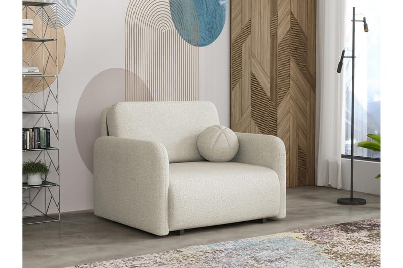 Ajmeri Sovesofa 2-personers i Bouclé - Beige - Møbler - Sofaer - Sovesofaer