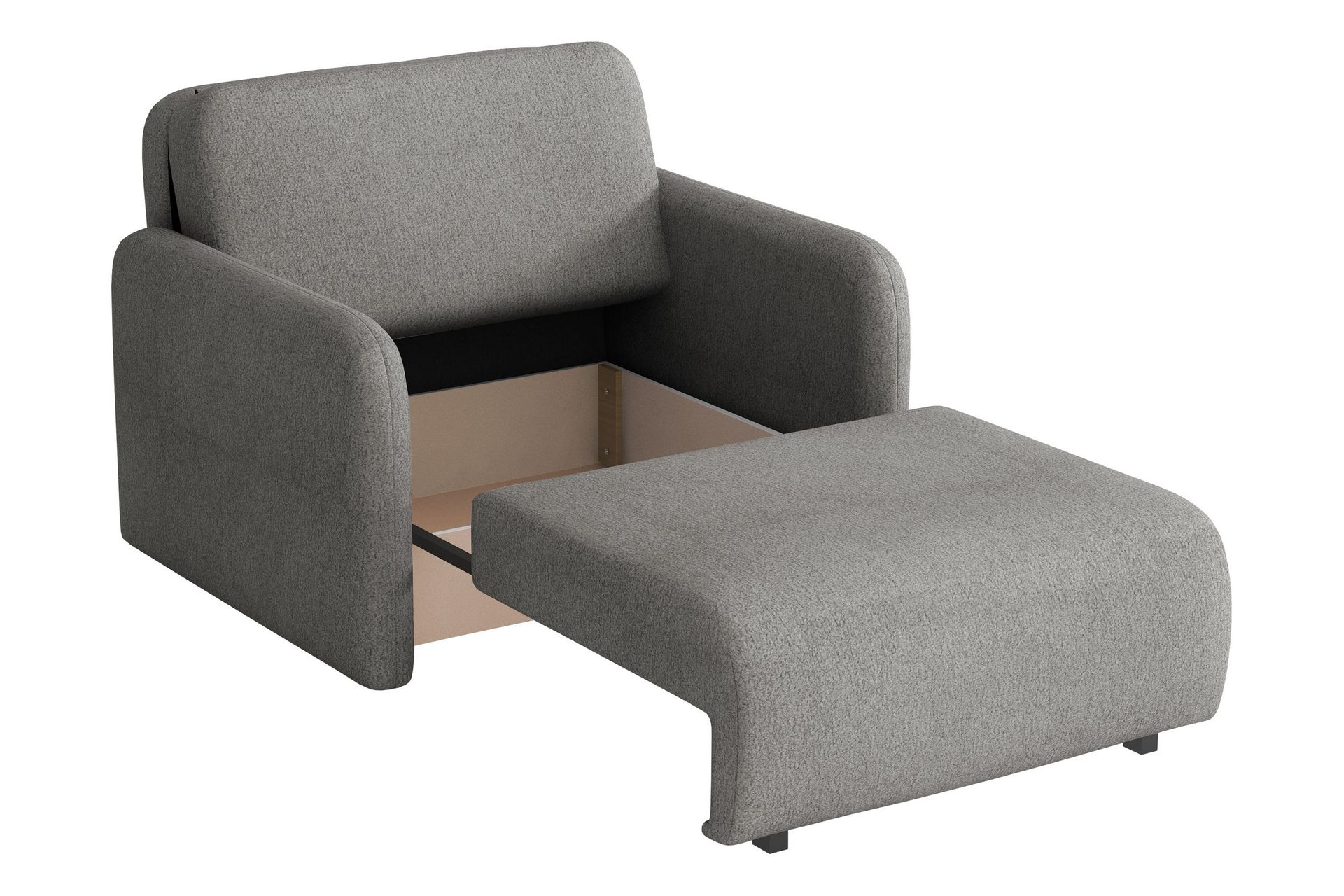 Ajmeri Sovesofa 2-personers i Bouclé - Grå - Møbler - Sofaer - Sovesofaer