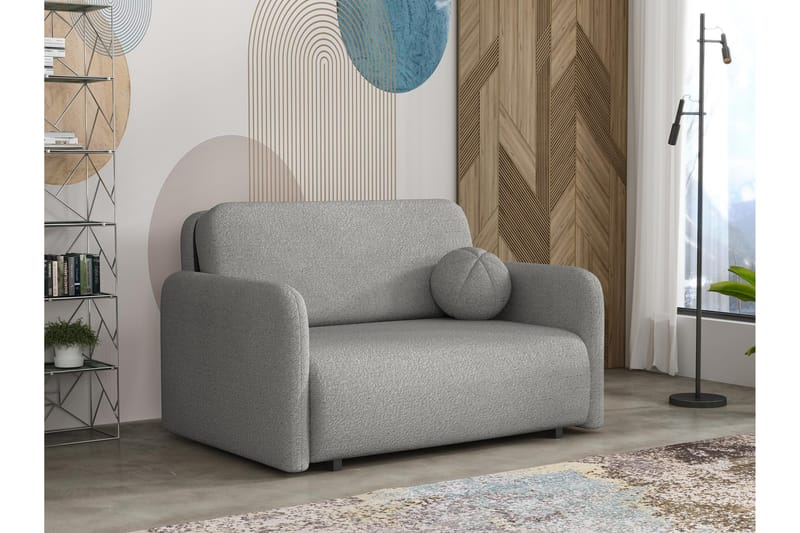 Ajmeri Sovesofa 2-personers i Bouclé - Grå - Møbler - Sofaer - Sovesofaer