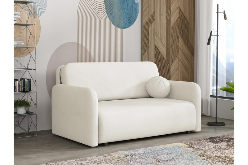Ajmeri Sovesofa 3-personers i Plys, Beige