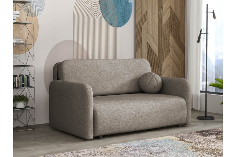 Ajmeri Sovesofa 3-personers i Bouclé - Grå - Møbler - Sofaer - Sovesofaer