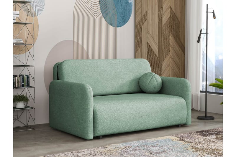 Ajmeri Sovesofa i Bouclé, Grøn