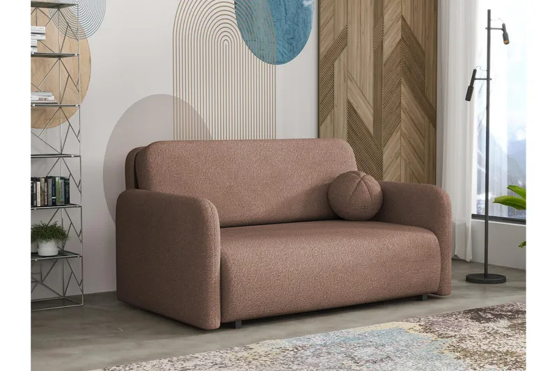 Ajmeri Sovesofa i Bouclé, Rosa