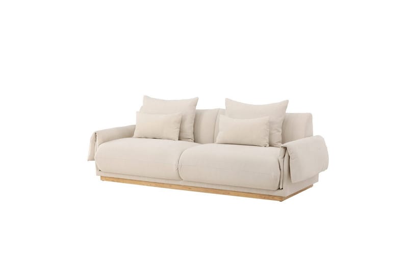 Almindelig sofa uden divan og chaiselong VIND Sofa VIND 3-personers Mollösund 237x95x82 cm beige Beige - Møbler - Sofaer - 3 personers sofa