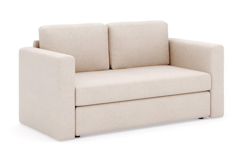 Alnaryd 2-3personers Sofa med Nedfældeligt Armlæn - Beige - Møbler - Sofaer - 2 personers sofa