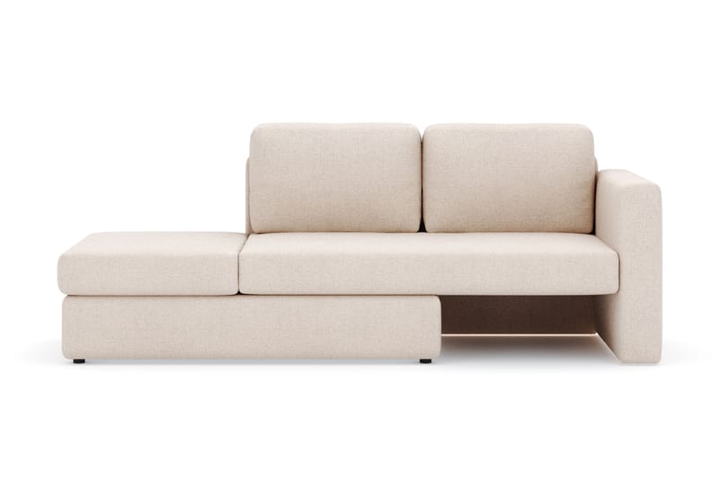 Alnaryd 2-3personers Sofa med Nedfældeligt Armlæn - Beige - Møbler - Sofaer - 2 personers sofa