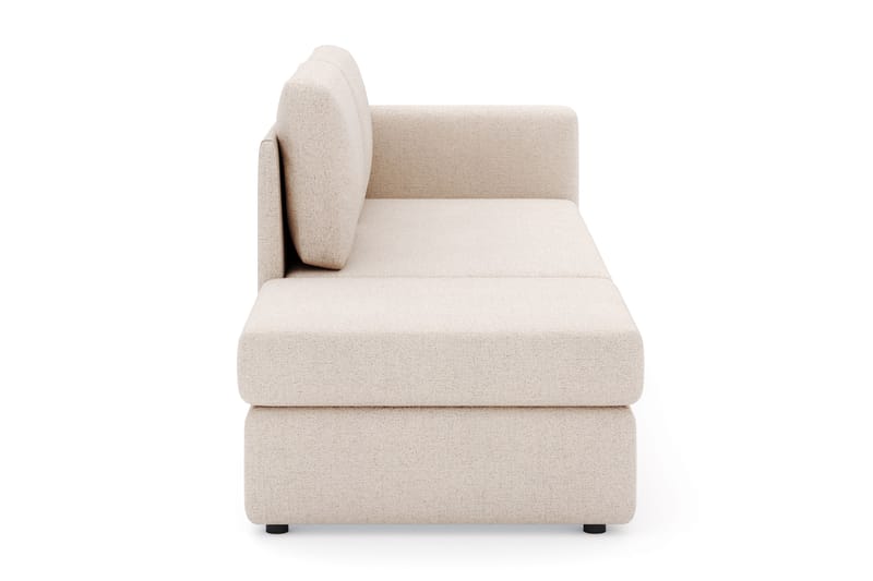 Alnaryd 2-3personers Sofa med Nedfældeligt Armlæn - Beige - Møbler - Sofaer - 2 personers sofa