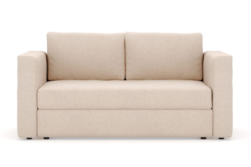 Alnaryd 2-3personers Sofa med Nedfældeligt Armlæn - Beige - Møbler - Sofaer - 2 personers sofa