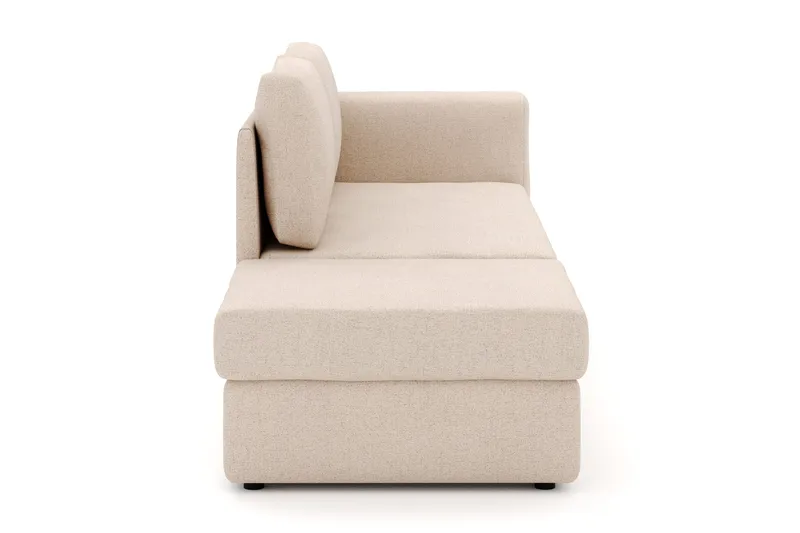 Alnaryd 2-3personers Sofa med Nedfældeligt Armlæn - Beige - Møbler - Sofaer - 2 personers sofa