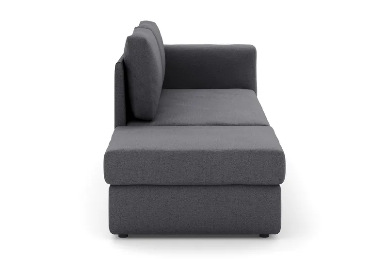 Alnaryd 2-3personers Sofa med Nedfældeligt Armlæn - Grå - Møbler - Sofaer - 2 personers sofa