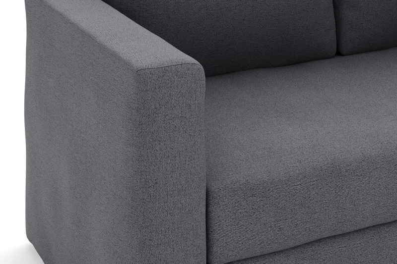 Alnaryd 2-3personers Sovesofa med Nedfældeligt Armlæn - Grå - Møbler - Sofaer - Sovesofaer