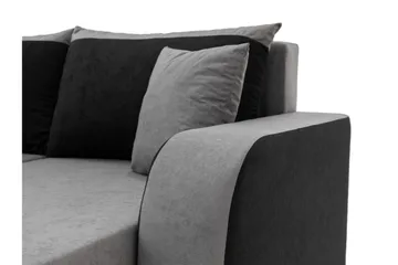 Alvared Sofa Dobbeltdivan 4-personers - Sort - Møbler - Sofaer - Sovesofaer