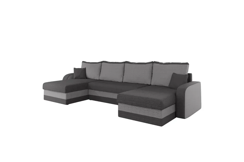 Alvared Sofa Dobbeltdivan 4-personers, Lys grå/Grå